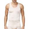 Pure Silk Knit Mens Tank Top Solid US S M L[USS,Beige] view 1