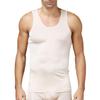 Pure Silk Knit Mens Tank Top Solid US S M L[USS,Beige] view 2