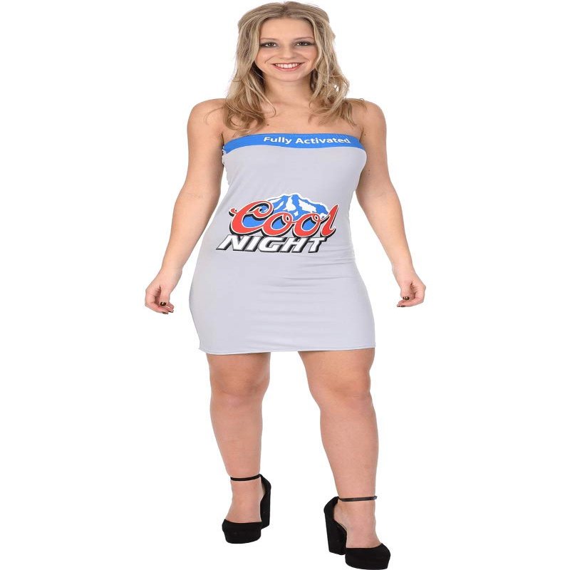 Orion Costumes Women's Novelty Cools Light Beer Can Fancy Dress Costume
