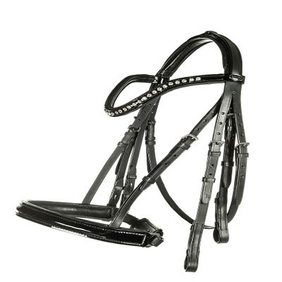 HKM Irina 80339100 Double Bridle (Black, Large