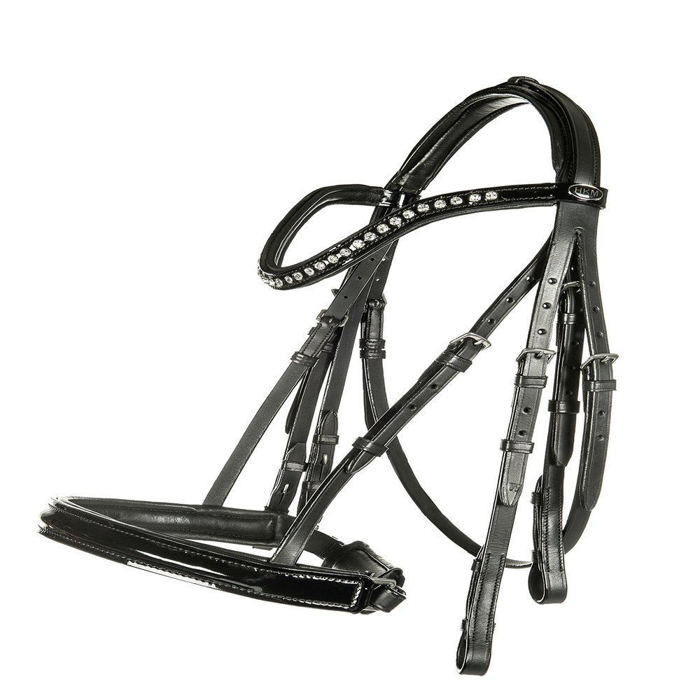 HKM Irina 80339100 Double Bridle (Black, Large