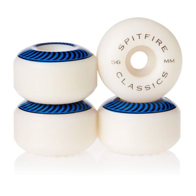Spitfire Unisex's Formula-Four Classic Wheels, White, 56 mm
