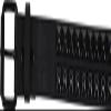 BodyPUNKS Black double row pyramid studded leather belt W/black studs, Youth Small (Waist 15-19) view 2