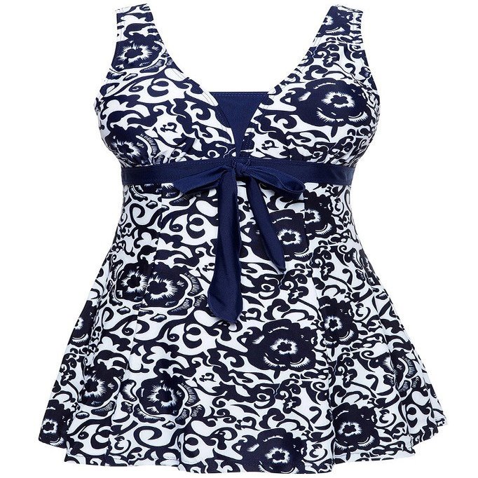 Labelar Women's One-Piece Push Up Swimsuit Vintage Sailor Dress