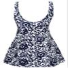 Labelar Women's One-Piece Push Up Swimsuit Vintage Sailor Dress view 2