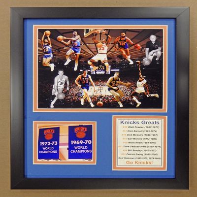 Legends Never Die NBA New York Knicks All-Time Greats Framed Photo Collage, 12" x 15"