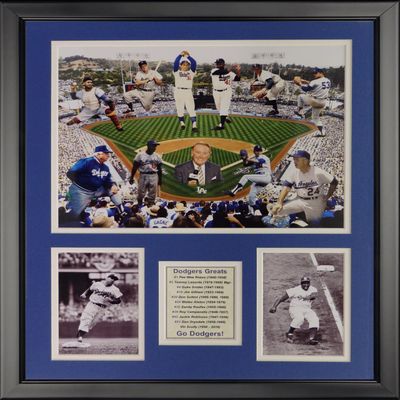 Legends Never Die MLB Brooklyn/Los Angeles Dodgers All-Time Greats Framed Photo Collage, 18" x 22", (19770A)