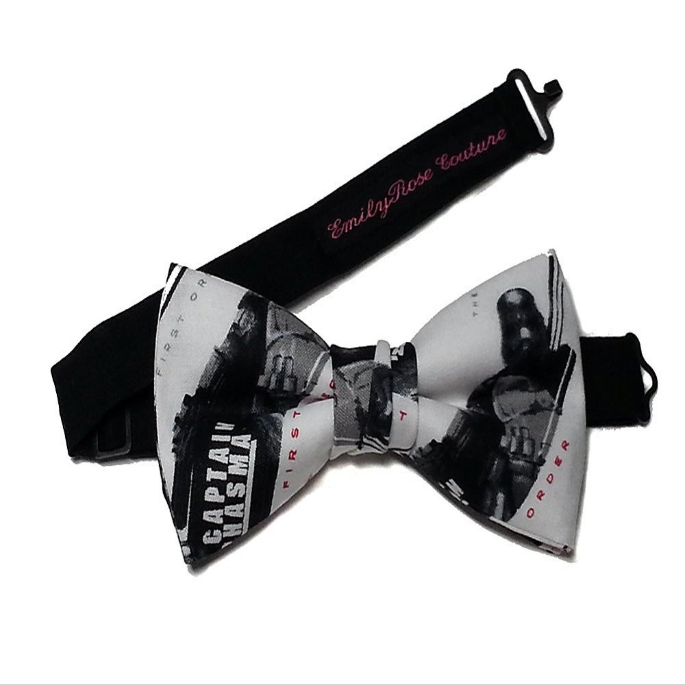 EmilyRose Couture Super Heroes-Sci Fi Bow Ties (Group 2 of 2) (Medium (6-12 Year Olds), Captain Phasma)