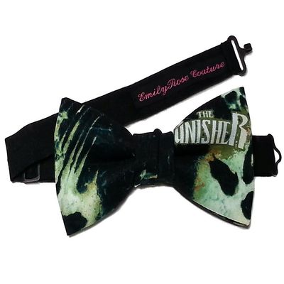 EmilyRose Couture Super Heroes-Sci Fi Bow Ties (Group 2 of 2) (Medium (6-12 Year Olds), Punisher)