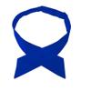 NYFASHION101 Women's Solid Color Crossover Uniform Restaurant Tie, Royal Blue view 1