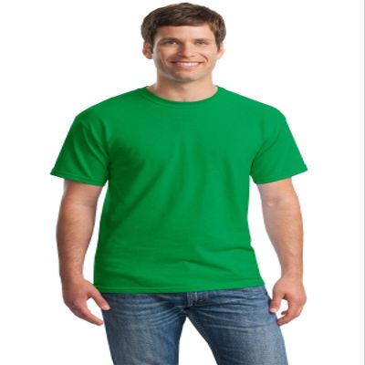 Heavy Cotton 100% Cotton Tshirt (G500) Irish Green, S (Pack of 10)