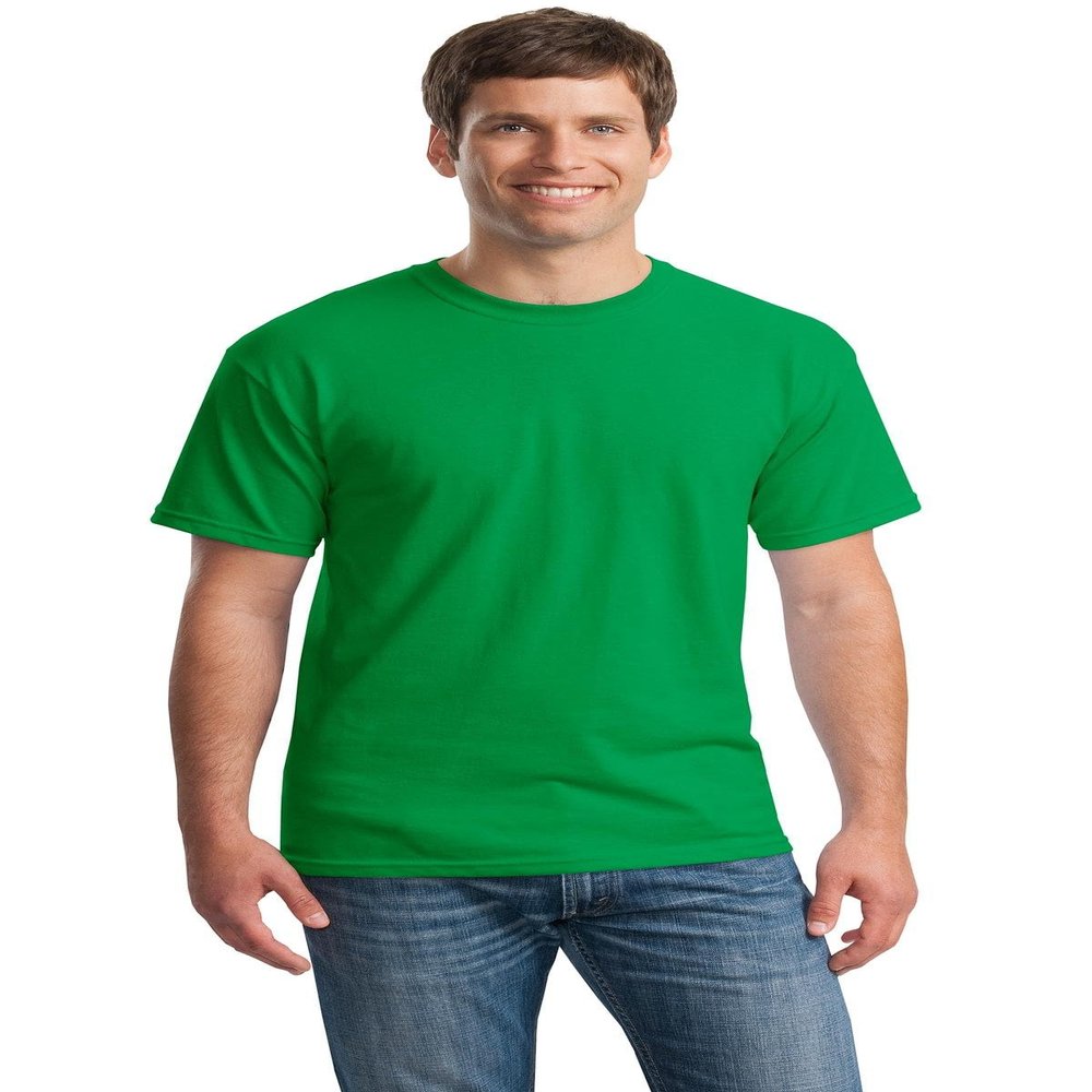 Heavy Cotton 100% Cotton Tshirt (G500) Irish Green, S (Pack of 10)