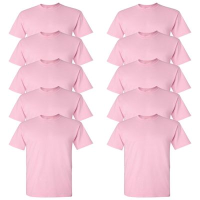 Heavy Cotton 100% Cotton Tshirt (G500) Light Pink, M (Pack of 10)