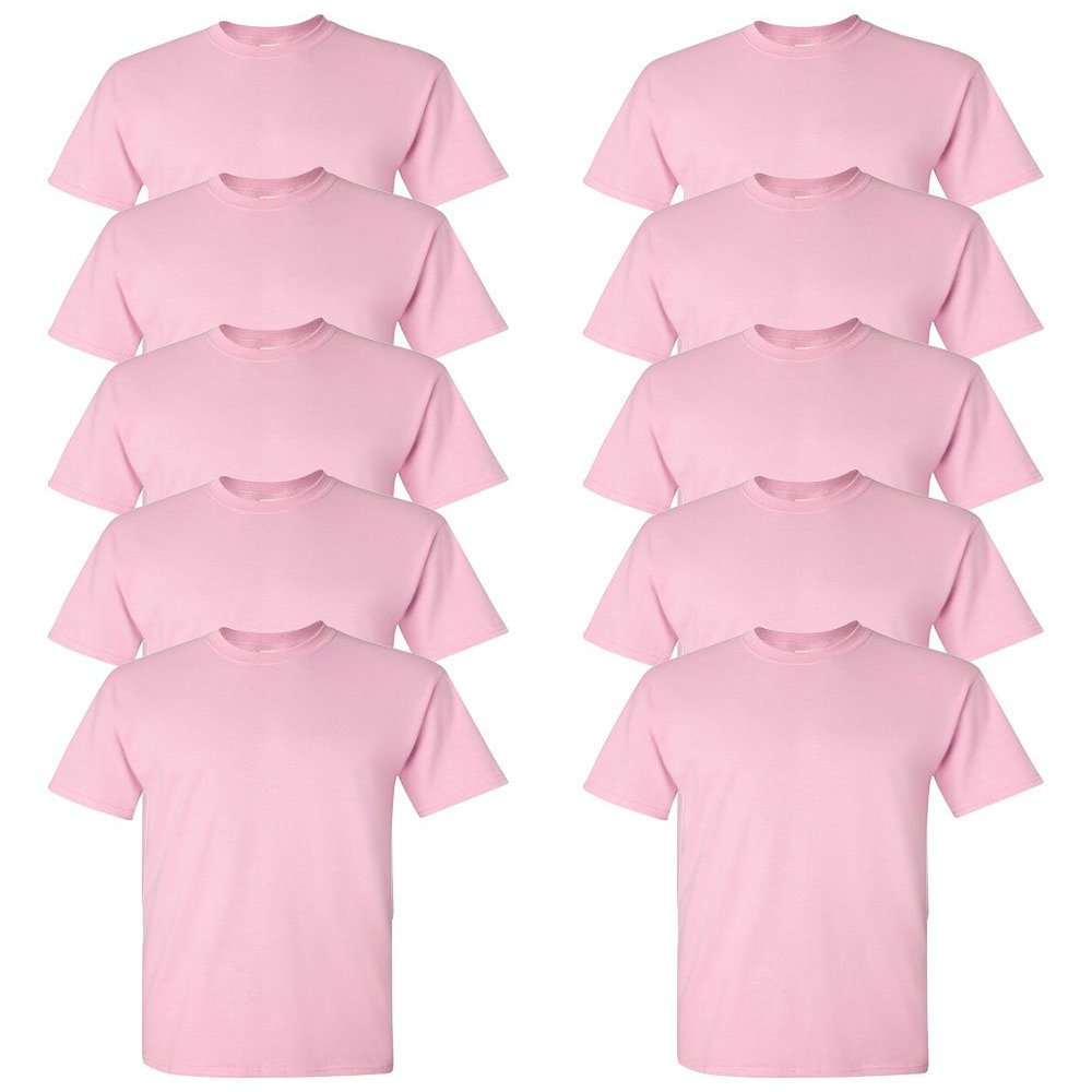 Heavy Cotton 100% Cotton Tshirt (G500) Light Pink, M (Pack of 10)