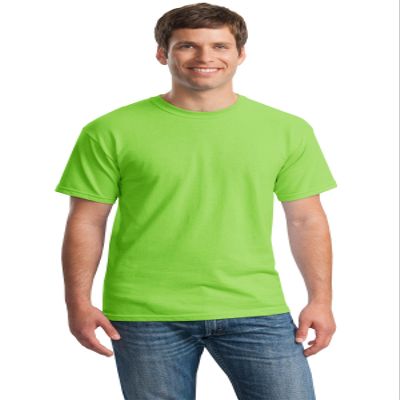 Heavy Cotton 100% Cotton Tshirt (G500) Lime, M (Pack of 10)