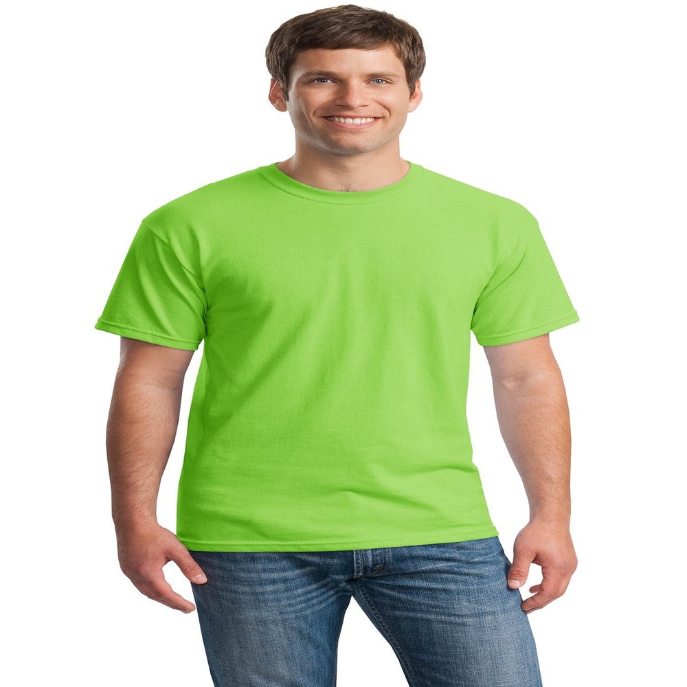 Heavy Cotton 100% Cotton Tshirt (G500) Lime, M (Pack of 10)