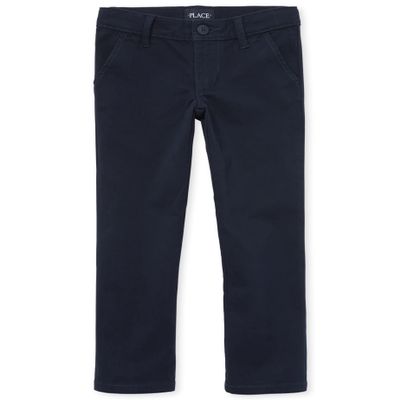 The Children's Place girls Skinny Chino School Uniform Pants, Tidal, 6X-7X US