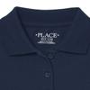 The Children's Place Girl's Long Sleeve Pique Polo, Tidal, X-Large view 2