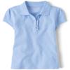 The Children's Place Girls Short Sleeve Ruffle Pique Polo,Daybreak Single,S (5/6) view 1