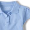 The Children's Place Girls Short Sleeve Ruffle Pique Polo,Daybreak Single,S (5/6) view 3