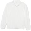 The Children's Place Baby Boys and Toddler Boys Long Sleeve Pique Polo, White, 2T view 1