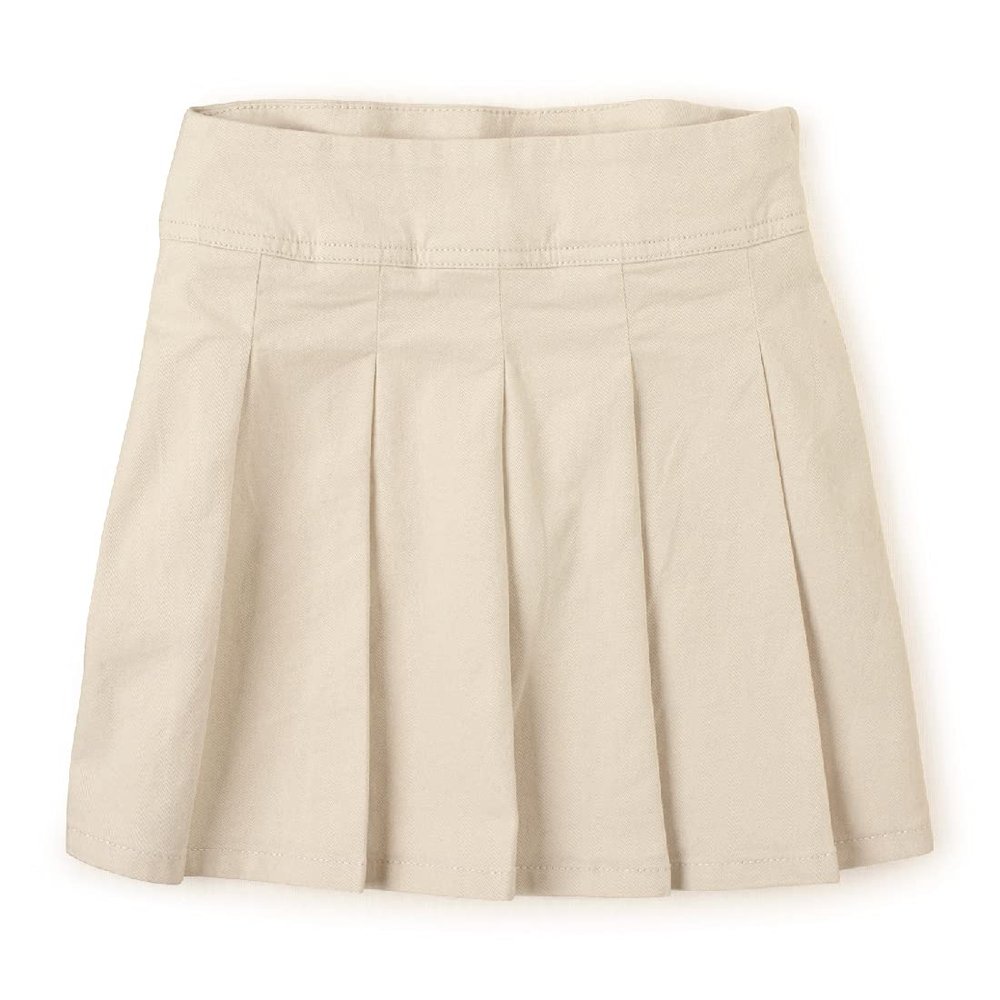 The Children's Place Girls Pleated Skort School Uniform Skirt, Bisquit, 4 Slim US