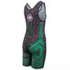 KO Sports Gear Unisex Wrestling Singlet for Adult Wrestlers - Wrestling Singlet for Men & Women - Bold Durable Uniform, Stretchy Breathable Material - Green Dragon, Adult 3X-Large view 3