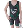 KO Sports Gear Unisex Wrestling Singlet for Adult Wrestlers - Wrestling Singlet for Men & Women - Bold Durable Uniform, Stretchy Breathable Material - Green Dragon, Adult Medium view 4