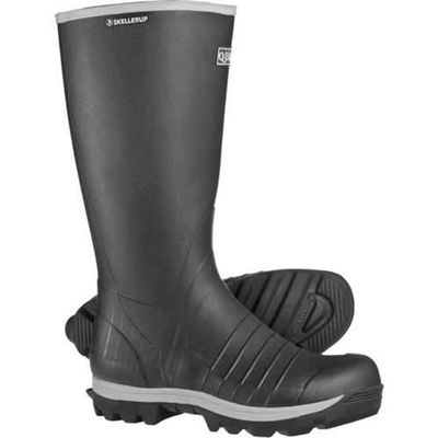 Skellerup Quatro Non-Insulated Knee 16" Boots Black in 9