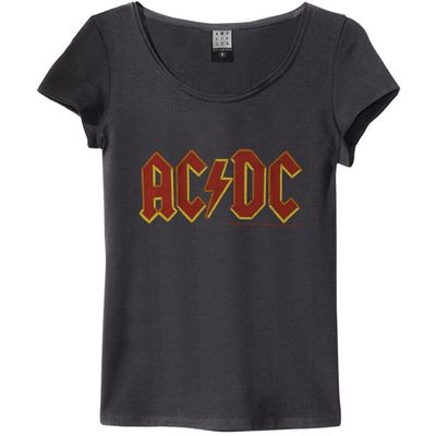 AC/DC Logo Girls Jr Large Charcoal