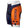 Adrenaline Promotions NCAA Virginia University Men's Cycling Shorts, Small, Orange view 1
