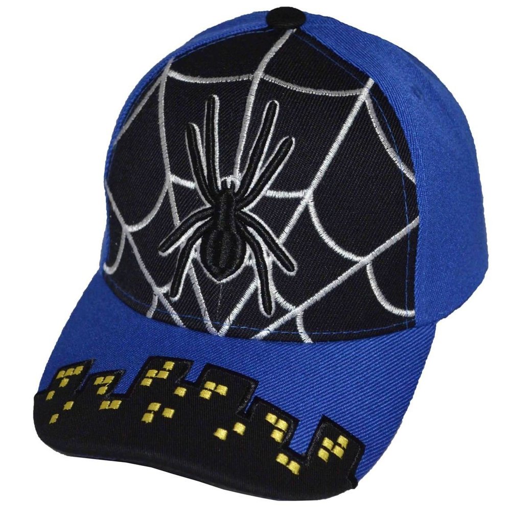 SOSO Boy's Kid Spider Web Baseball Cap Black Royal Blue