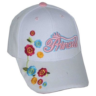 SOSO Girl's Princess Baseball Cap with Flowers Pink