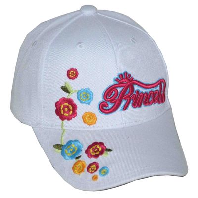 SOSO Girl's Princess Baseball Cap White
