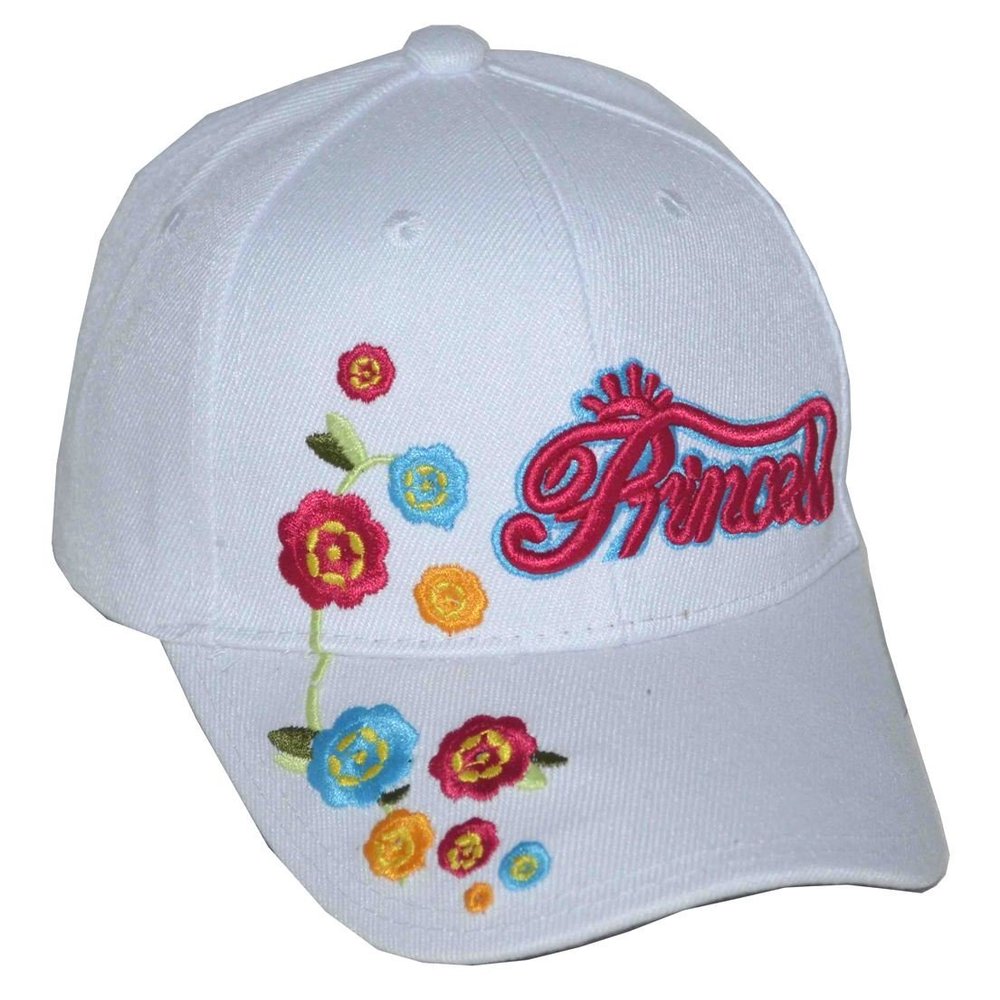 SOSO Girl's Princess Baseball Cap White