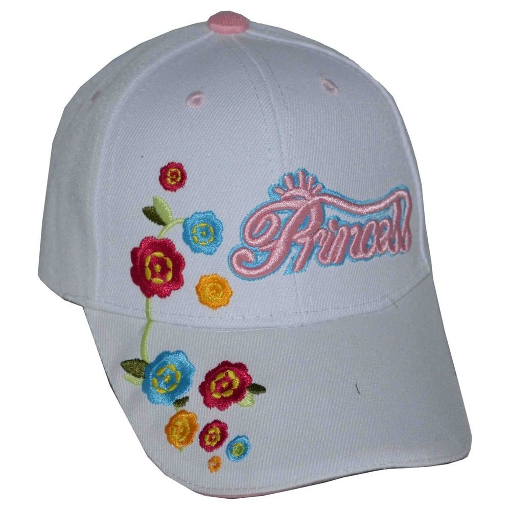 SOSO Girl's Princess Baseball Cap White