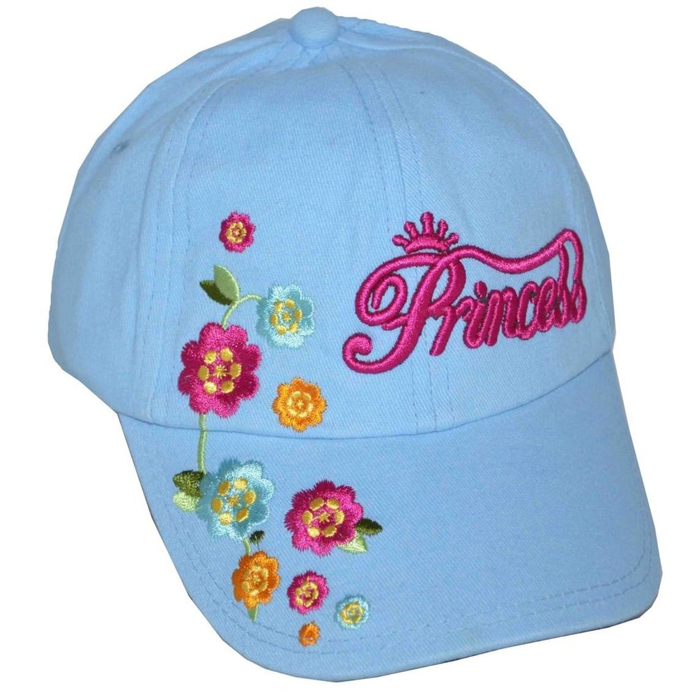 SOSO Girl's Princess Baseball Cap Blue