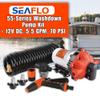 SEAFLO 55-Series Washdown Pump Kit - 12V DC, 5.5 GPM, 70 PSI, Self-Priming, Coiled Hose, Spray Nozzle, High Flow for RV, Boat, Off-Grid, Freshwater, and Saltwater Applications 4-Year Warranty view 2