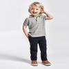The Children's Place Baby Boys and Toddler Boys Short Sleeve Pique Polo, Smoke, 18-24 MONTHS view 2
