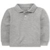 The Children's Place Baby Boys And Toddler Long Sleeve Pique School Uniform Polo Shirt, Lt Grey Single, 9-12 Months US view 1