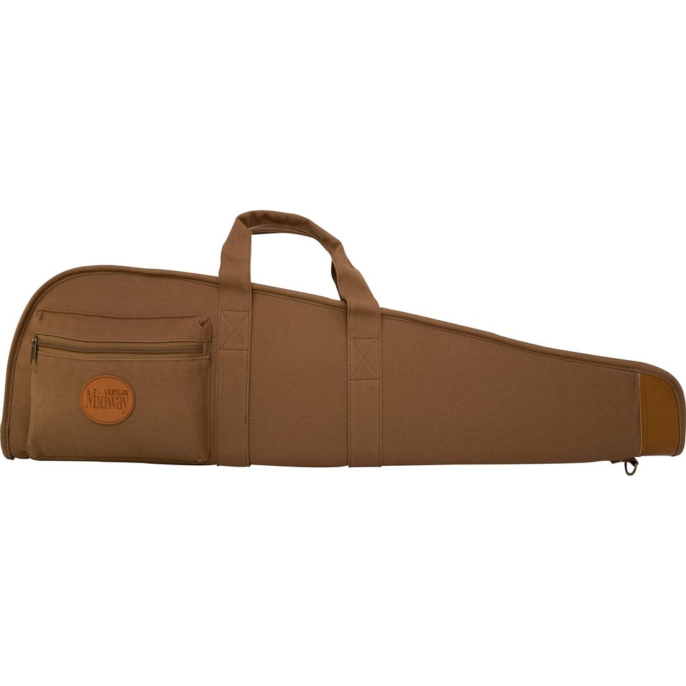 MidwayUSA Deluxe Cotton Canvas Shotgun Case 50" Dark Khaki