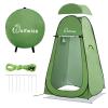 WolfWise Pop Up Changing Tent for Beach, Camping Portable Shower Tents, Outdoor Privacy Bathroom, Change Dressing Clothes Tent Pop Up Instant for Camp, Toilet, 6.2ft High, Green view 1