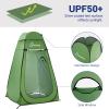 WolfWise Pop Up Changing Tent for Beach, Camping Portable Shower Tents, Outdoor Privacy Bathroom, Change Dressing Clothes Tent Pop Up Instant for Camp, Toilet, 6.2ft High, Green view 2