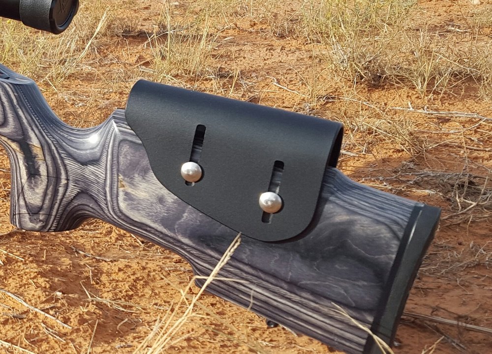 Matthew's Fabrication Adjustable Kydex Cheek Rest Riser .125" - Premium Cheek Rest: Remington 700 HS Precision & Savage Accustock (Classic - Stainless Steel Bolts)