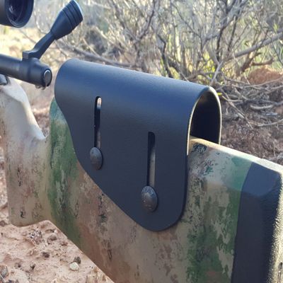Matthew's Fabrication Adjustable Kydex Cheek Rest Riser .125" - Premium Cheek Rest: Remington 700 HS Precision & Savage Accustock (Classic - Black Oxide Bolts)