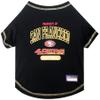 NFL San Francisco 49ers Dog T-shirt X-Large. - Licensed Shirt for Pets Team Colored with Team Logos- Premium Stretchable Materials for the comfort of your Dog & Cat view 1