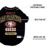 NFL San Francisco 49ers Dog T-shirt X-Large. - Licensed Shirt for Pets Team Colored with Team Logos- Premium Stretchable Materials for the comfort of your Dog & Cat view 4
