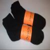 davido Mens Socks crew made in italy 100% cotton 8 pairs (9-11, BLACK ankle/quarter) view 2