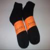 davido Mens Socks crew made in italy 100% cotton 8 pairs (9-11, BLACK ankle/quarter) view 3
