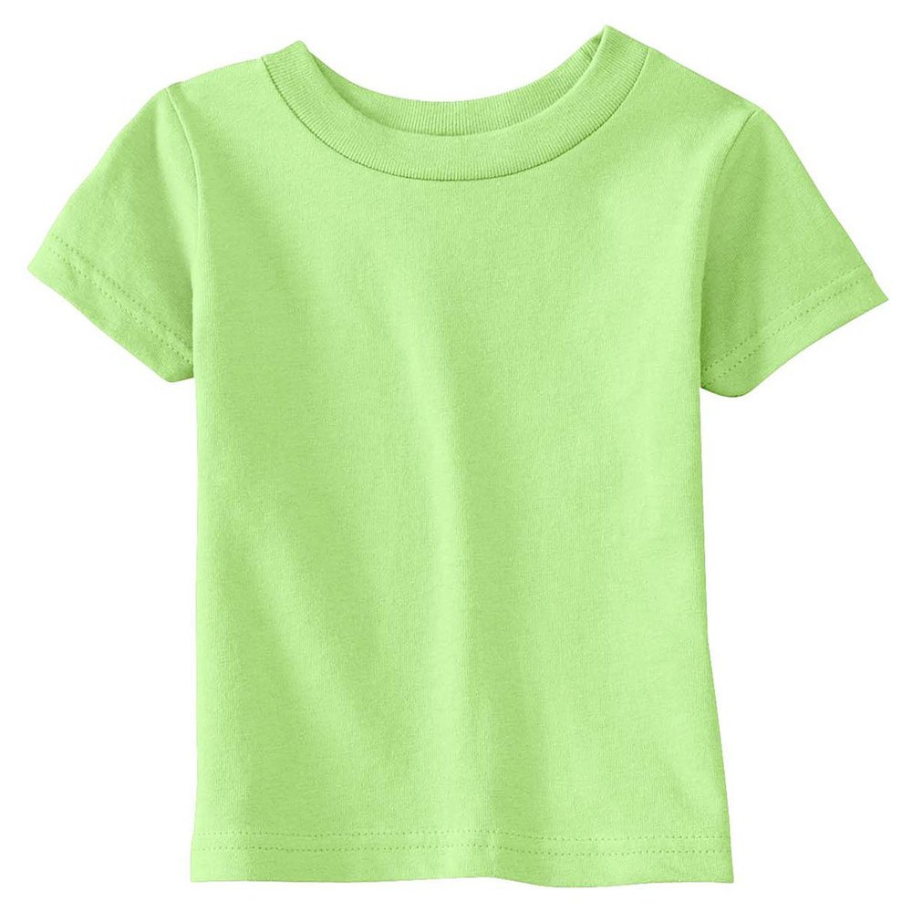 Rabbit Skins Infant Comfort Ribbed Crewneck Jersey T-Shirt, Key Lime, 6 Months